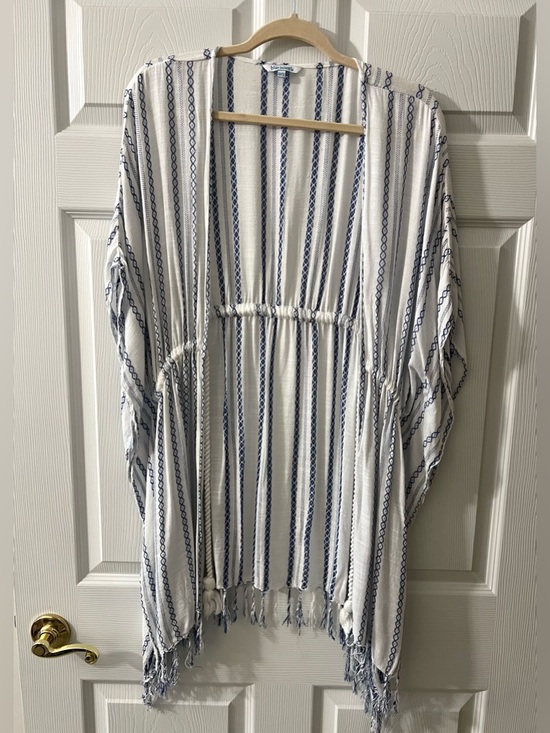 blue island Other - Blue Island Fringe Kimono Shawl Cover-Up